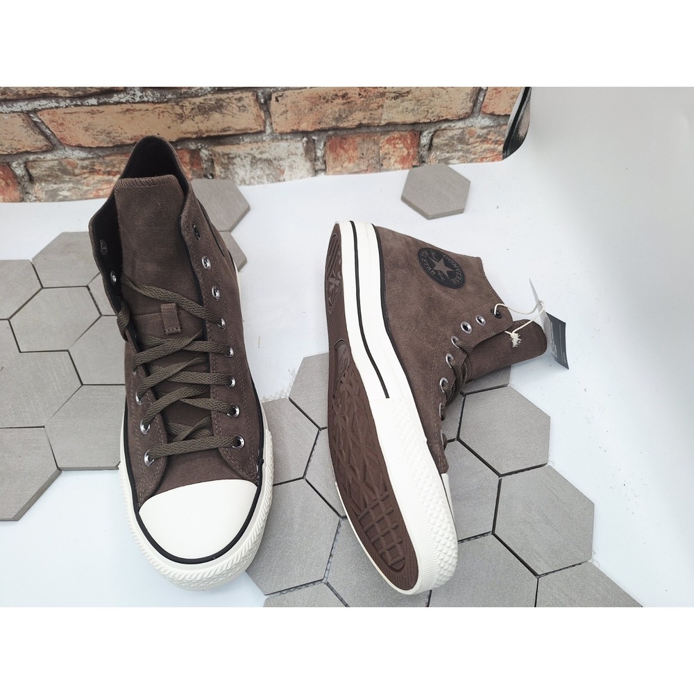 Converse Chuck‎ Taylor All Star Hi Suede Shoes Men Sz 12 Brown Suede Tabacoo - Picture 13 of 13